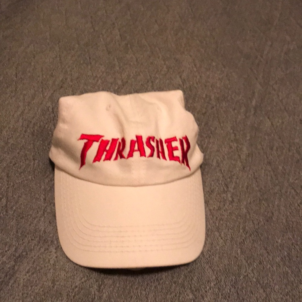 Thrasher White Cap